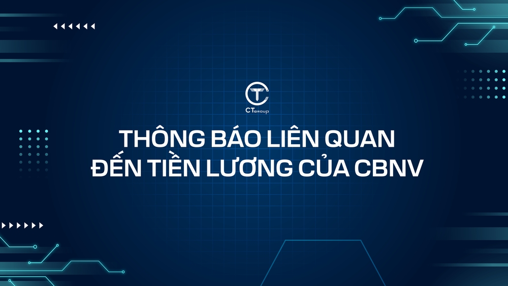 Thông báo liên quan đến tiền lương của CBNV