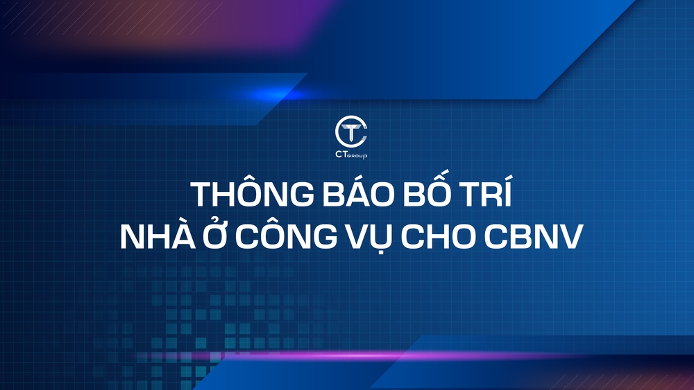 Thông báo bố trí nhà ở công vụ cho CBNV