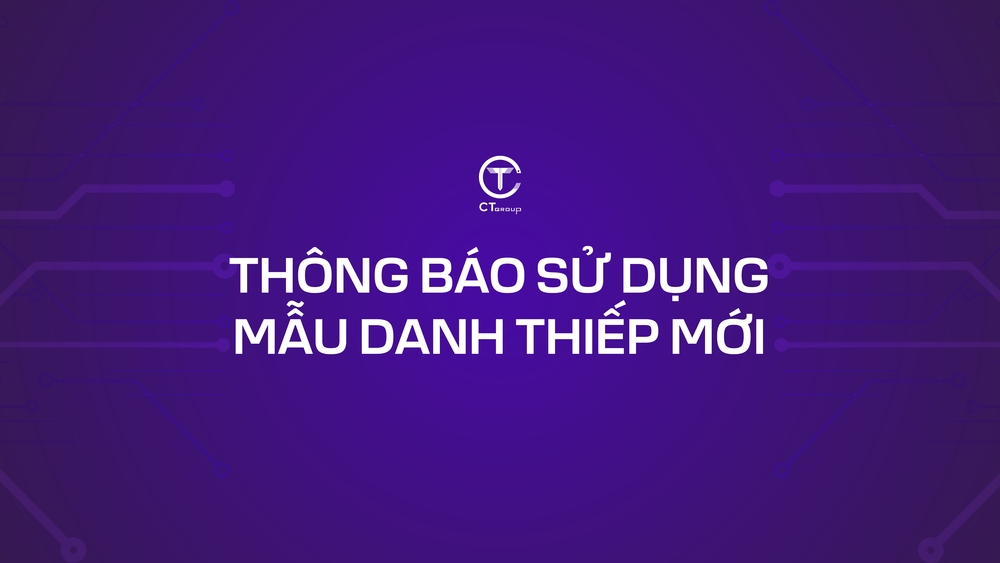 Thông báo sử dụng mẫu danh thiếp mới